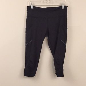 Lululemon Athletica Cropped Black Leggings